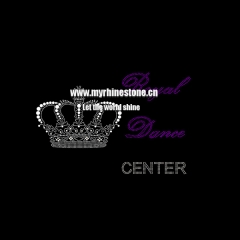 Custom Dance Center Crown Rhinestone Transfers