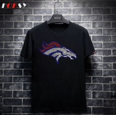 Denver Broncos Team Logo Iron on Rhinestone Transfers