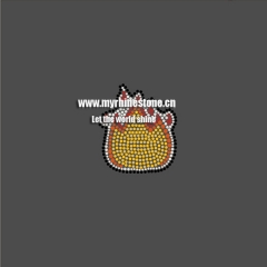 Fire Emoji Rhinestone Design Hotfix Transfer
