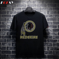 Red Skin Football Team Logo Rhinestone Motif