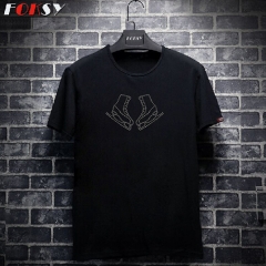 Wholesale Custom Skate Hot Fix Motif Rhinestone Heat Transfer Iron on T-shirt