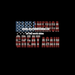 Make America Great Again Hotfix Rhinestone Motif
