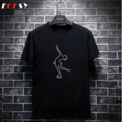 Gymnastics Hot Fix Rhinestone Transfer Motif Iron on T-shirts