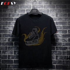 New Skate Motif Hot Fix Rhinestone Iron on Transfer for T-shirt