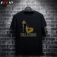 Custom Falcons Motif High Heel Iron-on Rhinestone Transfer