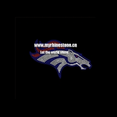 Denver Broncos Team Logo Iron on Rhinestone Transfers