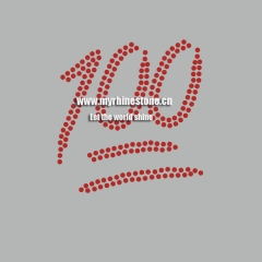 Hundred Points Emoji Hot Fix Rhinestone Transfers