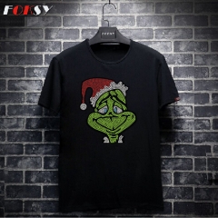 Grinch Hotfix Rhinestone Christmas Design Transfers