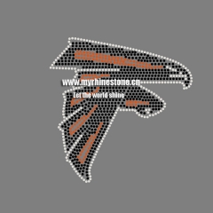 FALCONS Eagle Logo Hotfix Rhinestone Transfers