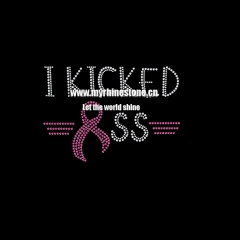 I Kicked SS Heat Press Rhinestone Transfer