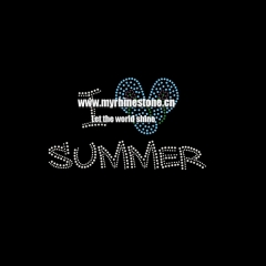 I Lover Summer Heat Rhinestone Transfer
