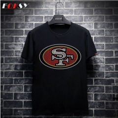 SF 49ers Logo Rhinestone Iron on Transfer