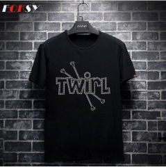 Twirl Iron On Rhinestone Transfer
