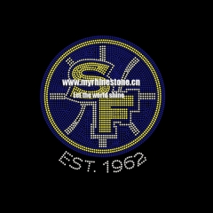 SF EST. 1962 Rhinestone Iron on Transfer for T shirts