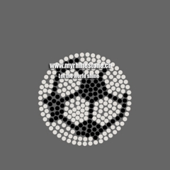 Football Hot Fix Motif Rhinestone Heat Transfer Iron On T-shirt