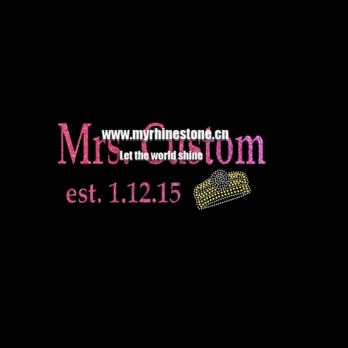 Mrs Custom EST Glitter Transfer