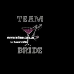 Team Bride Hot-Fix Rhinestone Design