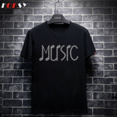 Music Motif Heat Press Rhinestone Transfer