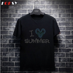I Lover Summer Heat Rhinestone Transfer