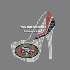 SF High Heel Rhinestone Transfer Iron On Wholesale Available