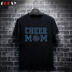Cheer Mom Iron On Rhinestone Transfer