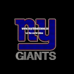 NY Giants Hot Fix Rhinestone Sticker
