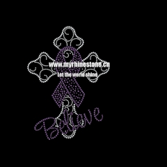 Custom Breast Cancer Awareness Ribbon Rhinestone Transfer