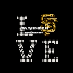 LOVE SF Rhinestone Transfer for fun's T shirts