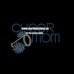 Cheer Mom Hot Fix Rhinestone Transfer