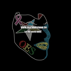OES Mask Hotfix Rhinestone Transfer Design