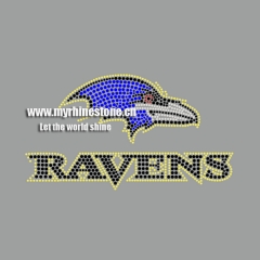 Ravens Logo Rhinestone Hot Fix Transfers