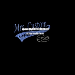 Mrs Custom 1-15-15 Glitter and Rhinestone Transfer