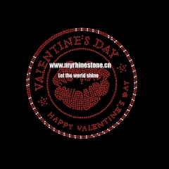 Valentine's Day Hot Fix Rhinestone Transfer