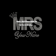 Mars Your Name Hot Fix Rhinestone Transfer