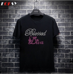Blessed Diva Hot Fix Rhinestone Transfer