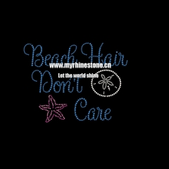 Beach Cave Holiday Heat Press Rhinestone Transfer