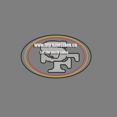 SF Iron On Rhinestone Transfer