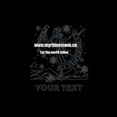 Your Text Dance Iron On Rhinestone Transfer