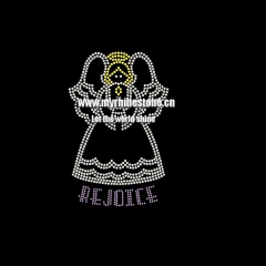 Rejoice Bless Iron-on Rhinestone Transfer