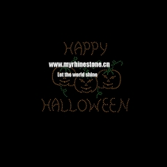 Happy Halloween Heat Presss Rhinestone Transfer