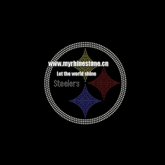 Steelers Hot Fix Rhinestone Transfer