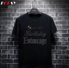 Birthday Entourage Hot Fix Rhinestone Design