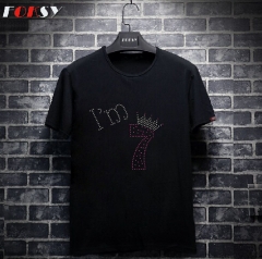I'm Seven Iron On Rhinestone Transfer