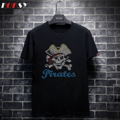 Skull Pirates Hot-Fix Rhinestone Design