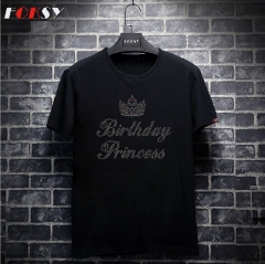 Birthday Crown Hot Fix Rhinestone Design