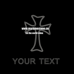 Cross Iron On Rhinestone Transfer