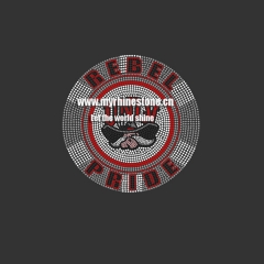 Rebel Pride Hot Fix Rhinestone Transfer