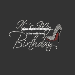 It's my Birthday Hot Fix Rhinestone Transfer