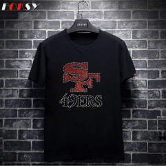 SF 49 ERS Iron On Glitter And Rhinestone Transfer