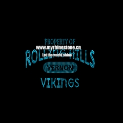 Property Of Rolling Hills Vernon Vikings Rhinestone Transfer